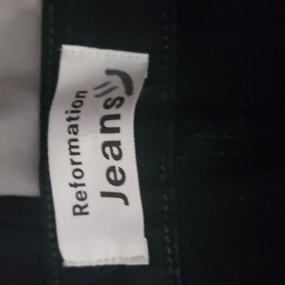 Reformation Audrey High Straight Black Jeans- 26 - Picture 4 of 6